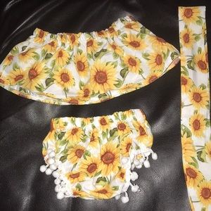 🌻 sunflower 🌻 Baby Outfit 3 piece set 12M girl